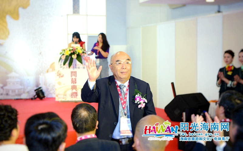 海南省旅文厅副厅长敖力勇出席2019台北两岸观光博览会.jpg