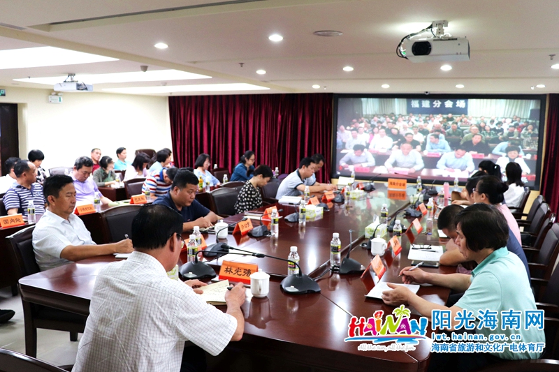 （图）2019年全国广播电视法治工作电视电话会议海府办公区分会场现场