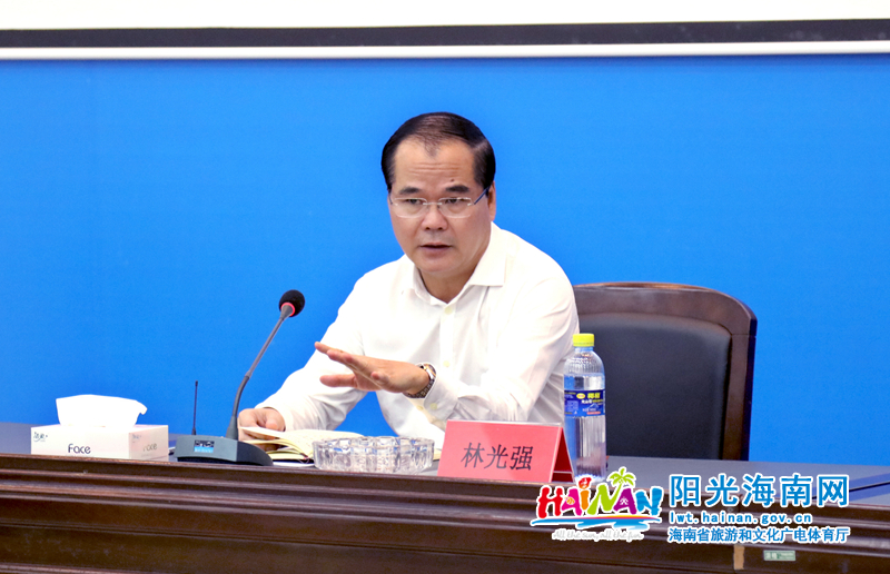 省旅文厅召开复学防疫暨党风廉政建设有关工作调研座谈会，林光强就如何做好厅直属单位下一步疫情防控和党风廉政工作进行部署。