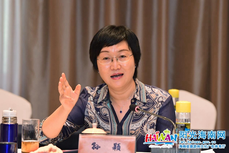 孙颖在博鳌镇国宾馆主持召开座谈会，与琼海市政府、市直相关部门负责人共同研究工作。.jpg