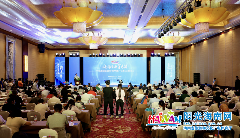 海南自由贸易港政策说明会暨旅游文体产业招商推介会现场.jpg